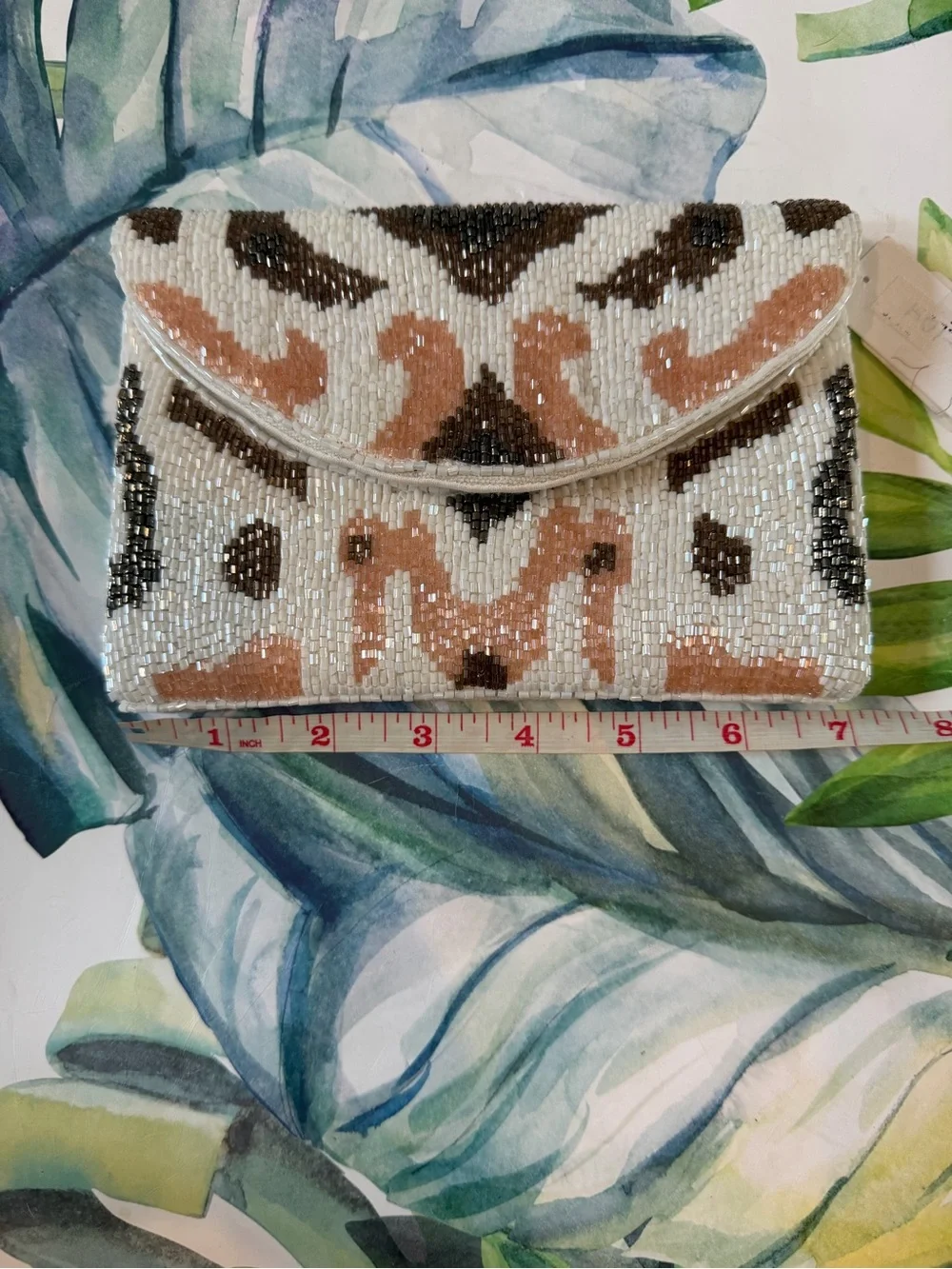 N/A beaded clutch